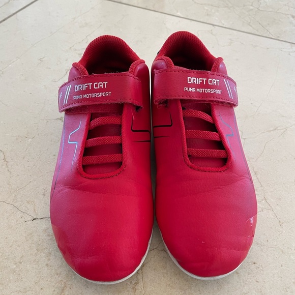 Rosso Corsa red Ferrari x Puma first steps Drift Cat Delta V sneakers 2C - Picture 2 of 8